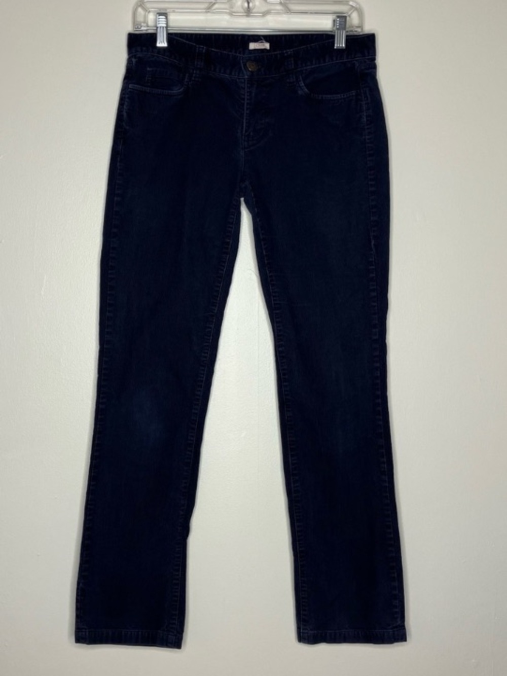 J. Crew Matchstick navy blue corduroy pants 27S